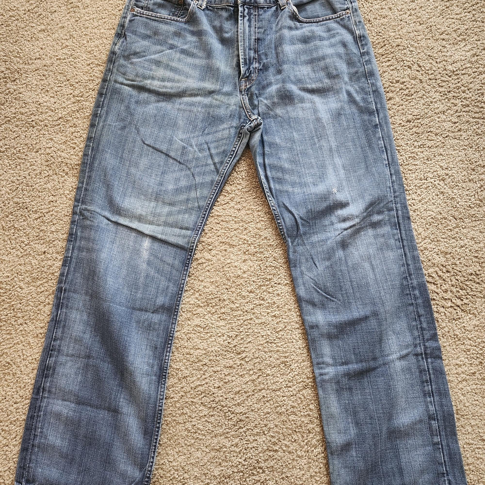 Lucky Brand 181 Relaxed Straight 36X32 Men's Medium Wash Jeans